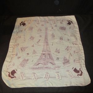 Vintage Souvenir Scarf from Paris France